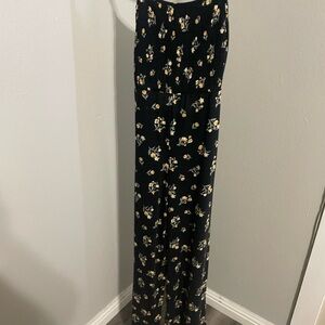 No Boundaries Black Floral Jumpsuit